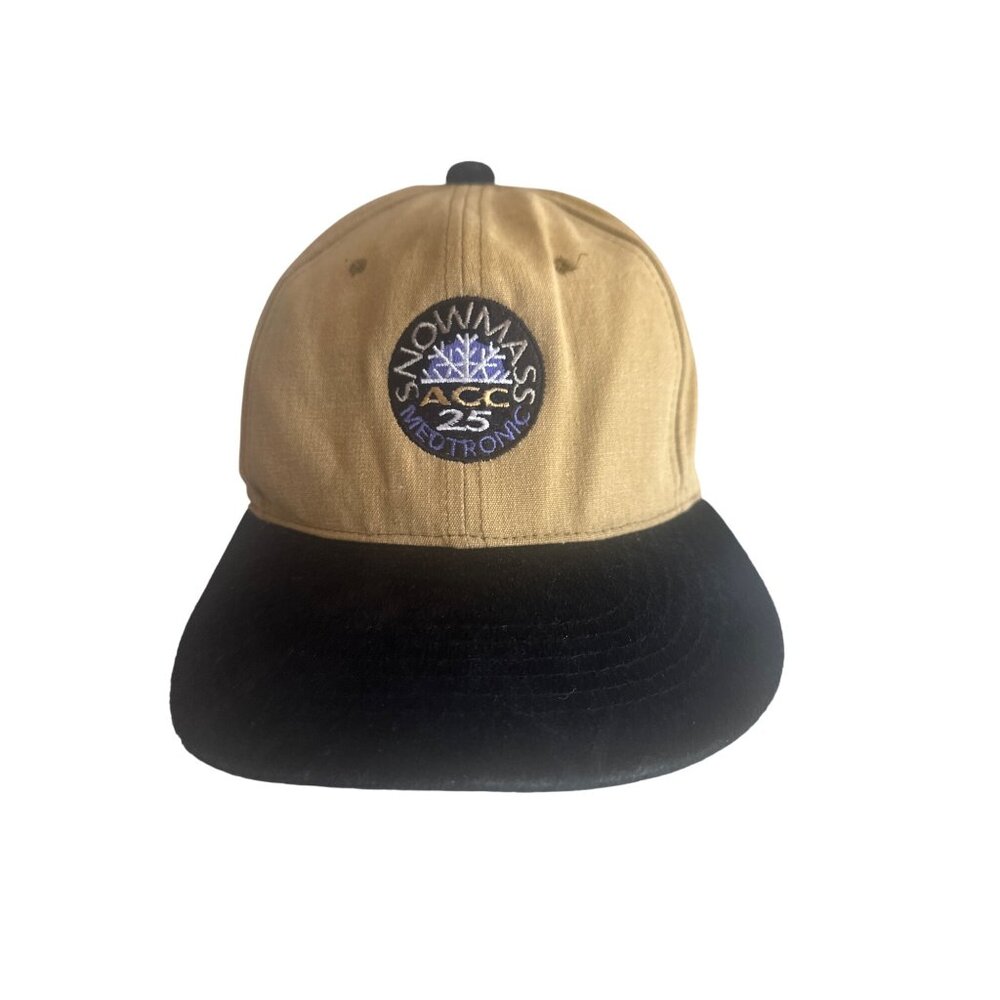 Snowmass AGC 25 Medtronic Beige & Black Adjustable Snapback Cap